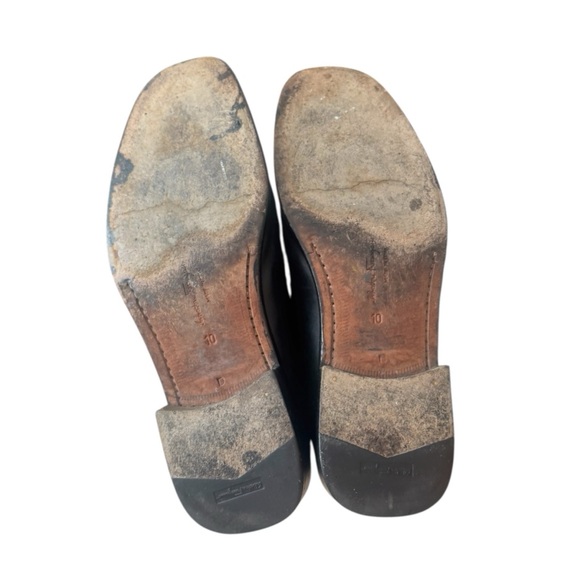 Salvatore Ferragamo 3732 Black Leather Lace Up Derby Dress‎ Shoes Size 10 - Picture 10 of 11